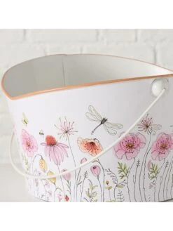 3-delige Set: Plantenpotten "Babette" Wit/meerkleurig -Boltze boltze 3 delige set plantenpotten babette wit meerkleurig 3