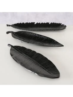 3-delige Set: Schalen "Oakle" Zwart - (L)36 Cm -Boltze boltze 3 delige set schalen oakle zwart l 36 cm 4