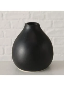 3-delige Set: Vazen "Darleen" Zwart/crème/beige - (H)11 Cm -Boltze boltze 3 delige set vazen darleen zwart creme beige h 11 cm 2