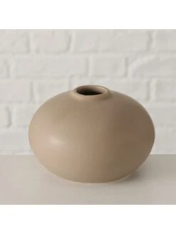 3-delige Set: Vazen "Darleen" Zwart/crème/beige - (H)11 Cm -Boltze boltze 3 delige set vazen darleen zwart creme beige h 11 cm 3