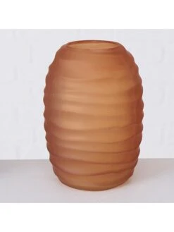 3-delige Set: Vazen "Delana" Lichtbruin Bruin - (H)16 Cm -Boltze boltze 3 delige set vazen delana lichtbruin bruin h 16 cm 2