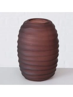 3-delige Set: Vazen "Delana" Lichtbruin Bruin - (H)16 Cm -Boltze boltze 3 delige set vazen delana lichtbruin bruin h 16 cm 3