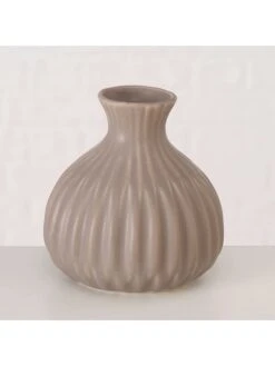 3-delige Set: Vazen "Esko" Grijs - (H)12 Cm -Boltze boltze 3 delige set vazen esko grijs h 12 cm 1