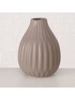 3-delige Set: Vazen "Esko" Grijs - (H)12 Cm -Boltze boltze 3 delige set vazen esko grijs h 12 cm 2