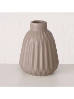 3-delige Set: Vazen "Esko" Grijs - (H)12 Cm -Boltze boltze 3 delige set vazen esko grijs h 12 cm 3