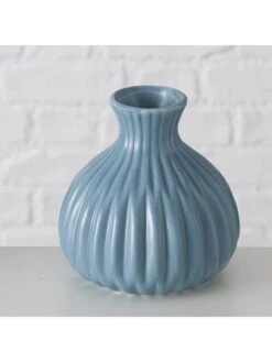 3-delige Set: Vazen "Esko" Lichtblauw - (H)12 X Ø 6 Cm -Boltze boltze 3 delige set vazen esko lichtblauw h 12 x o 6 cm 3