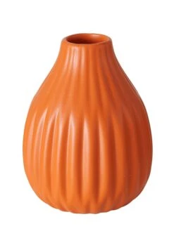 3-delige Set: Vazen "Esko" Oranje - (H)12 Cm -Boltze boltze 3 delige set vazen esko oranje h 12 cm 2