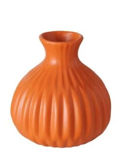 3-delige Set: Vazen "Esko" Oranje - (H)12 Cm -Boltze boltze 3 delige set vazen esko oranje h 12 cm 3