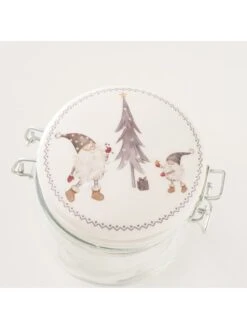 3-delige Set: Voorraadglazen "Mikkel" Wit - (H)11 X Ø 11 Cm -Boltze boltze 3 delige set voorraadglazen mikkel wit h 11 x o 11 cm 2