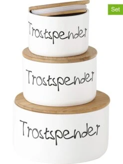 3-delige Set: Voorraadpotten "Marten" Wit