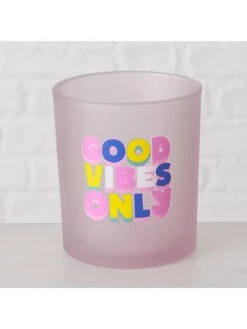 3-delige Set: Windlichten "Vibes" Groen/oranje/paars - (H)10 X Ø 9 Cm -Boltze boltze 3 delige set windlichten vibes groen oranje paars h 10 x o 9 cm 2