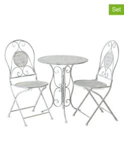 Boltze 11 3-delige Tuinmeubelset "Lilli" Wit