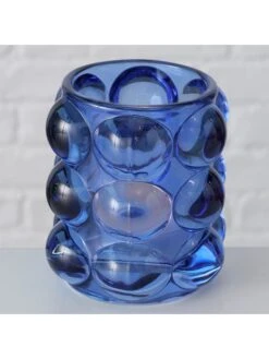 4-delige Set: Windlichten "Bubbles" Meerkleurig - (H)10 Cm -Boltze boltze 4 delige set windlichten bubbles meerkleurig h 10 cm 2