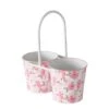 Bloempot "Roselia" Wit/roze - (B)23 X (H)25 X (D)12 Cm -Boltze boltze bloempot roselia wit roze b 23 x h 25 x d 12 cm