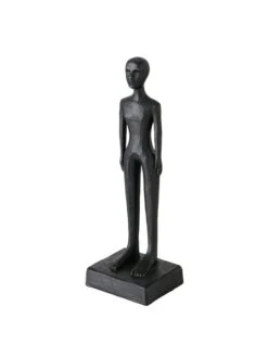 Decoratief Figuur "Vrouw" Zwart - (H)23 Cm