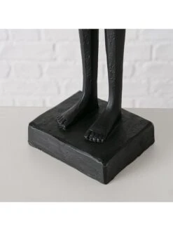 Decoratief Figuur "Vrouw" Zwart - (H)23 Cm -Boltze boltze decoratief figuur vrouw zwart h 23 cm 3