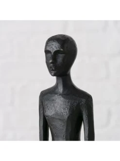 Decoratief Figuur "Vrouw" Zwart - (H)23 Cm -Boltze boltze decoratief figuur vrouw zwart h 23 cm 4