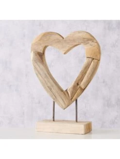 Decoratief Object "Inima" Naturel/zilverkleurig - (B)30 X (H)40 X (D)10 Cm -Boltze boltze decoratief object inima naturel zilverkleurig b 30 x h 40 x d 10 cm 4