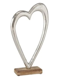 Decoratief Object "Josefina" Naturel/zilverkleurig - (B)23 X (H)42 X (D)8 Cm