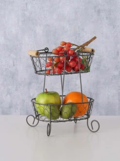 Etagère "Florenz" Donkerbruin - (B)21 X (H)27 X (D)18 Cm -Boltze boltze etagere florenz donkerbruin b 21 x h 27 x d 18 cm 4