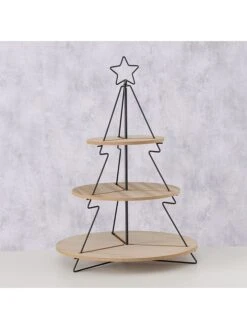 Etagère "Linella" Lichtbruin - (H)60 X Ø 42 Cm -Boltze boltze etagere linella lichtbruin h 60 x o 42 cm 2