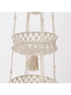 Hangmand "Janis" Beige - Ø 30 Cm -Boltze boltze hangmand janis beige o 30 cm 1