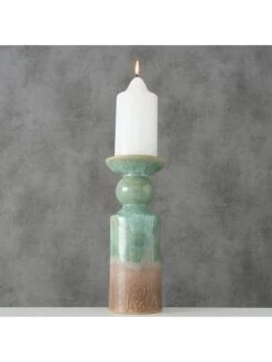 Kaarsenhouder "Peruya" Groen - (H)24 Cm -Boltze boltze kaarsenhouder peruya groen h 24 cm 3