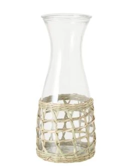 Karaf "Santos" Transparant/naturel - (H)26 X Ø 11 Cm