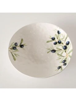 Kom "Oliva" Wit - (H)7 X Ø 34 Cm -Boltze boltze kom oliva wit h 7 x o 34 cm 3