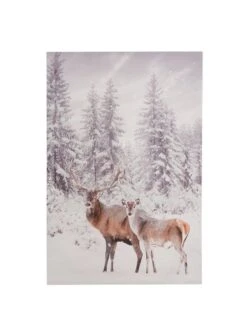 Kunstdruk Op Canvas "Alvi" Wit/bruin - (B)120 X (H)80 X (D)4 Cm