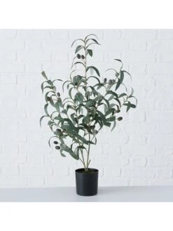 Kunstplant "Olijfboom" Groen - (H)70 X Ø 25 Cm