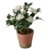 Kunstplant "Roos" Wit - (H)24 Cm -Boltze boltze kunstplant roos wit h 24 cm
