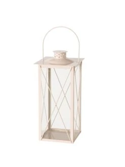 Lantaarn "Farol" Beige - (B)17 X (H)36 X (D)17 Cm
