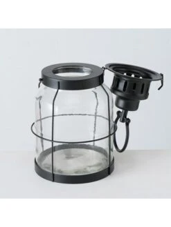 Lantaarn "Morsum" Zwart - (H)32 Cm -Boltze boltze lantaarn morsum zwart h 32 cm 2