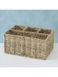 Mand "Elstra" Lichtbruin - (B)30 X (H)14 X (D)20 Cm -Boltze boltze mand elstra lichtbruin b 30 x h 14 x d 20 cm 2