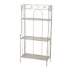 Rek "Morio" Wit - (B)60 X (H)121 X (D)28 Cm -Boltze boltze rek morio wit b 60 x h 121 x d 28 cm