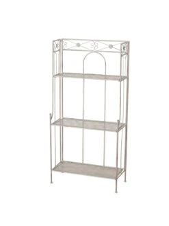 Rek "Morio" Wit - (B)60 X (H)121 X (D)28 Cm