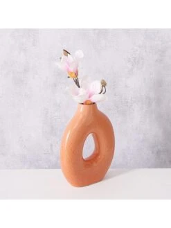 Vaas "Blomo" Oranje - (H)26 Cm -Boltze boltze vaas blomo oranje h 26 cm 1