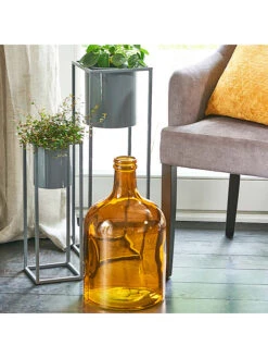 Vaas "Coljar" Okergeel - (H)43 Cm -Boltze boltze vaas coljar okergeel h 43 cm 1