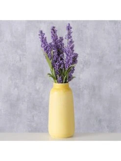 Vaas "Jerson" Geel - (H)17 X Ø 8 Cm -Boltze boltze vaas jerson geel h 17 x o 8 cm 1