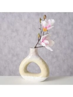 Vaas "Triple" Crème - (H)23 Cm -Boltze boltze vaas triple creme h 23 cm 1