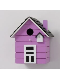 Boltze -Boltze boltze vogelhuis paars b 17 x h 20 cm 1