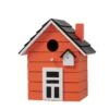 Vogelhuisje Orange - (B)17 X (H)20 X (D)12 Cm -Boltze boltze vogelhuisje orange b 17 x h 20 x d 12 cm
