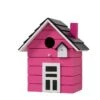 Vogelhuisje Roze - (B)17 X (H)20 X (D)12 Cm -Boltze boltze vogelhuisje roze b 17 x h 20 x d 12 cm