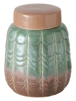 Voorraadpot "Peruya" Groen - (H)19 X Ø 14 Cm