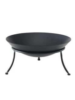 Vuurschaal "Seona" Zwart - (H)23 X Ø 47 Cm